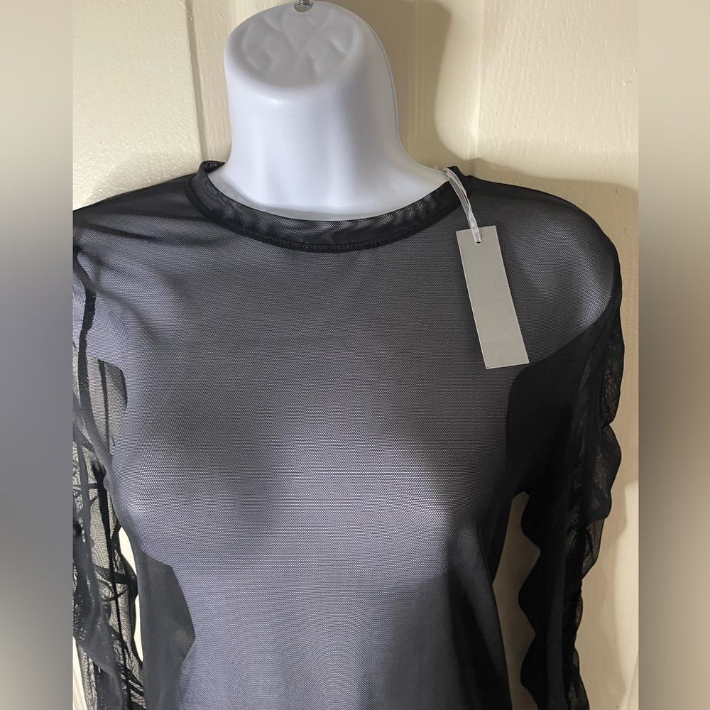Sheer Mesh blouse - Picture 4 of 7